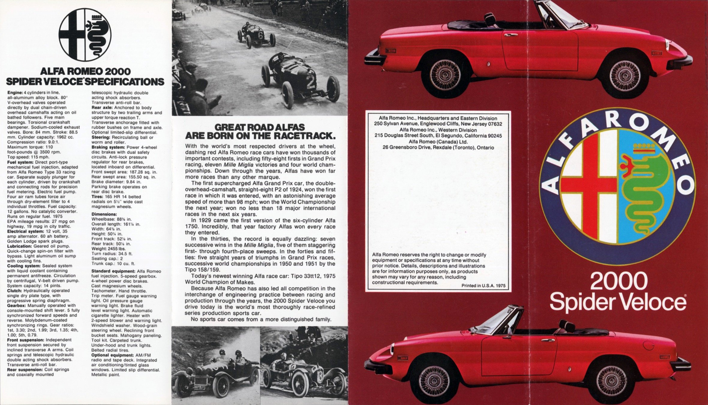 1976 Alfa Romeo Spider Brochure